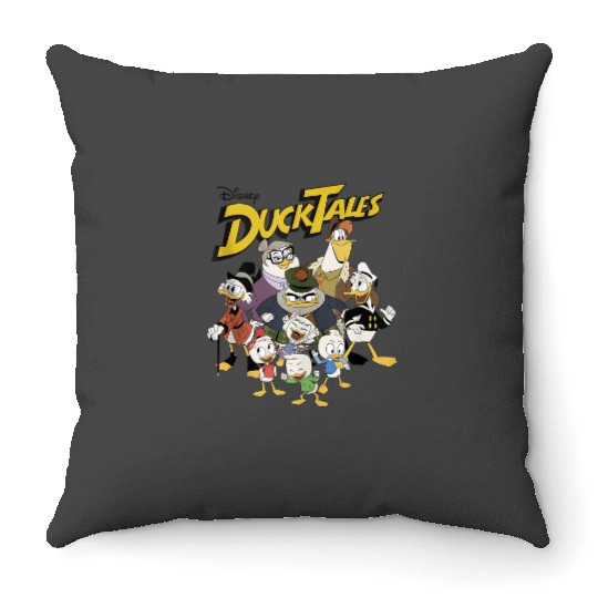 Disney DuckTales Group Shot Logo Throw Pillows