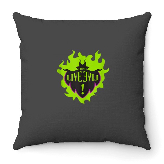 Disney Descendants Maleficent Long Live Evil Throw Pillows