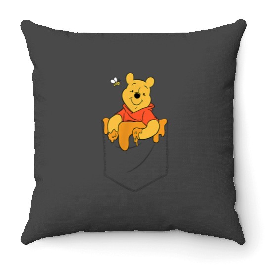 Disneyss Winnie The Pooh Hunny In My Pocket Throw Pillows