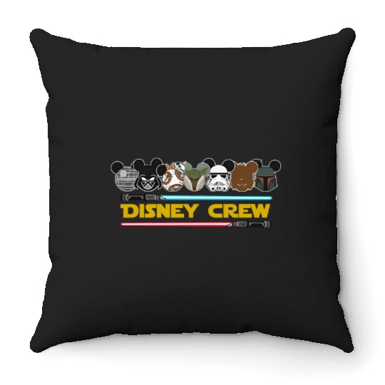 Disney Crew Darth Vader Stormtrooper Disney Disneyland Throw Pillows