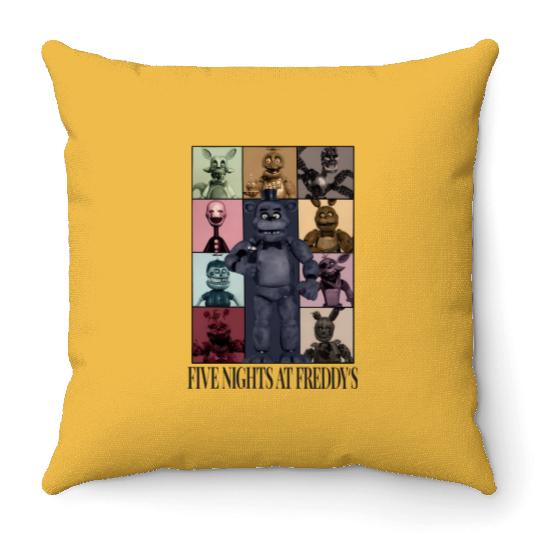Five Nights At Freddys Eras Tour Throw Pillows