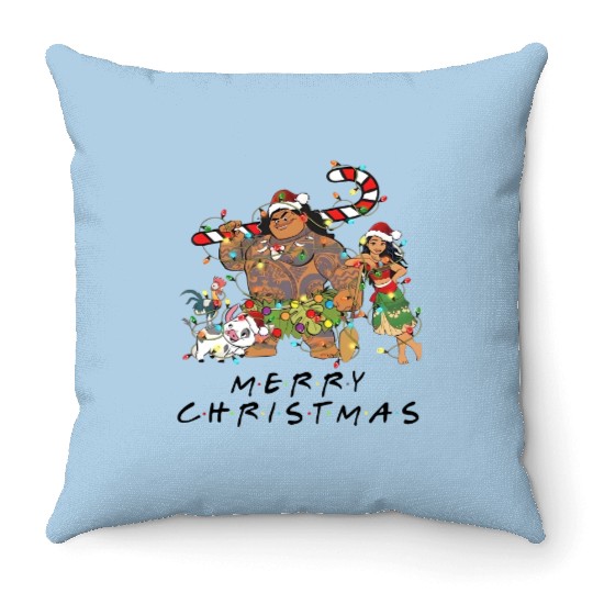Disney Christmas Throw Pillows, Moana Christmas Throw Pillows