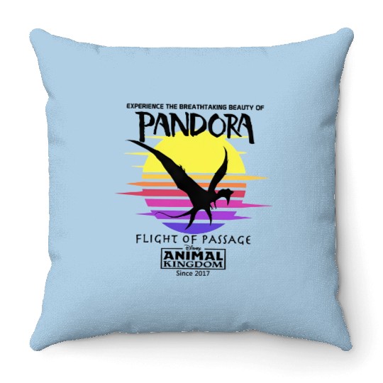 Disney - Pandora - Flight Of Passage - Avatar - Animal Kingdom - Banshee - Throw Pillows