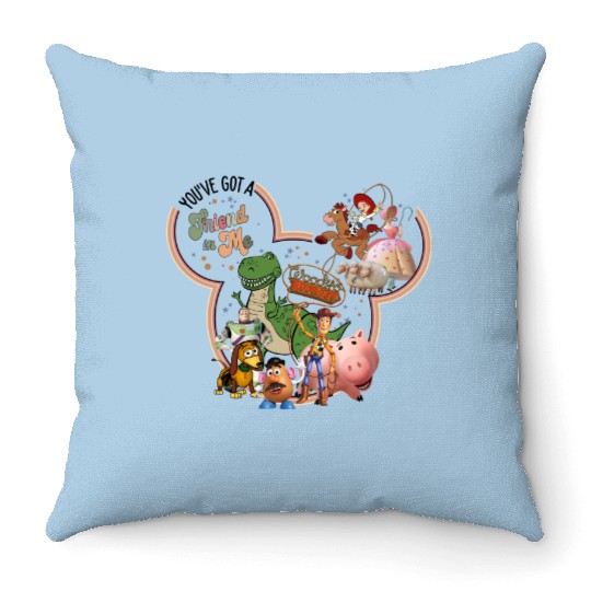 You've Got A Friend In Me, Disney Throw Pillows, Friends Throw Pillows, Disney Trip Throw Pillows