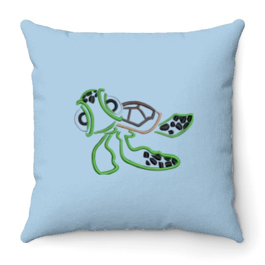 Disney Finding Nemo embroidered Crewneck Crew, Sea Turtle Throw Pillows
