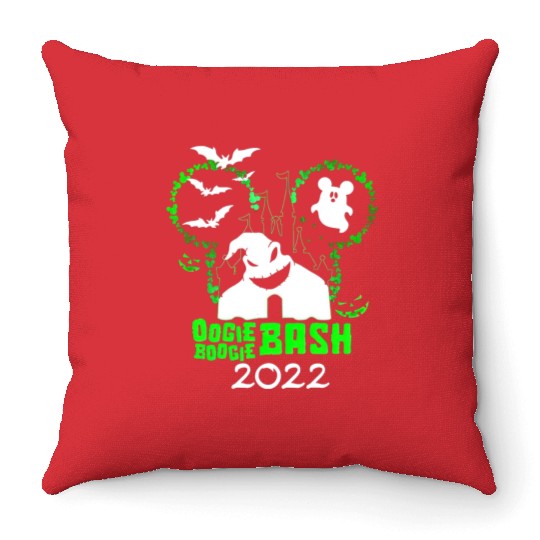 Oogie Boogie Bash 2022 Throw Pillows, Disneyland Halloween Throw Pillows