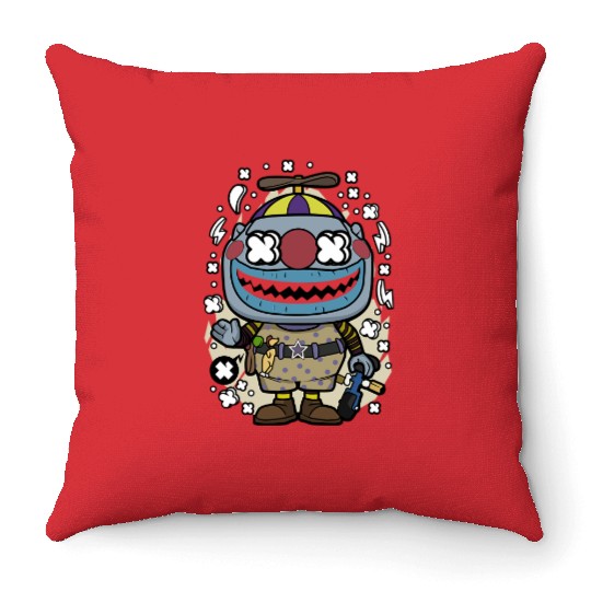Clown Nightmare Before Christmas - Disney Halloween - Throw Pillows