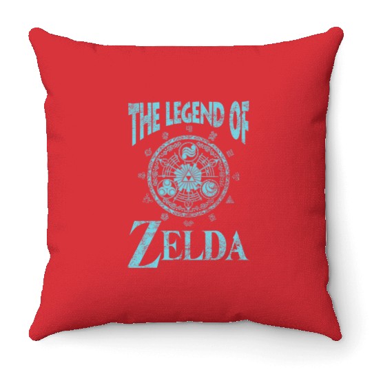 The legend Of Zelda Logo Throw Pillows
