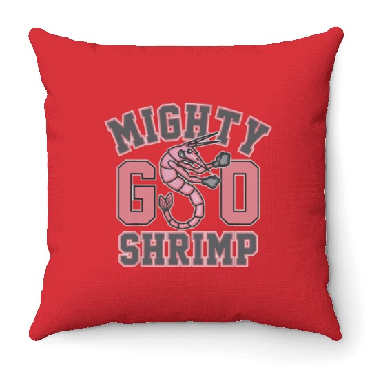 disney zombies go shrimp Throw Pillows