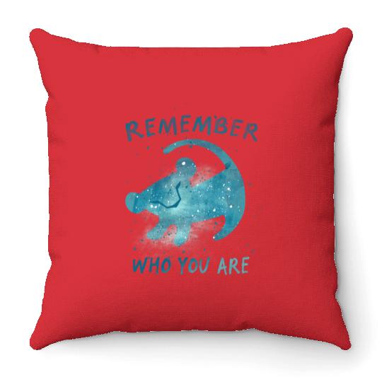 Disney The Lion King Simba Remember Who You Are Splatter Throw Pillows