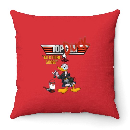 Disney Throw Pillows, Donald Duck, Top Gun