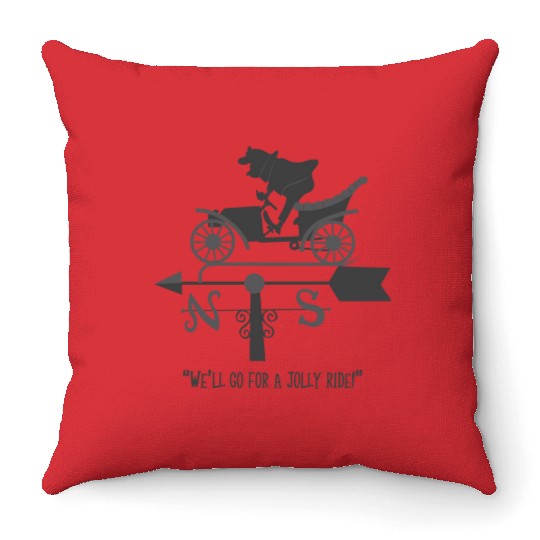 Mr. Toad's Weather Vane - Disneyland - Throw Pillows
