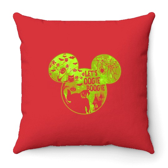 Let's Oogie Boogie Halloween party 2022 Disneyland Oogie Boogie Bash Throw Pillows
