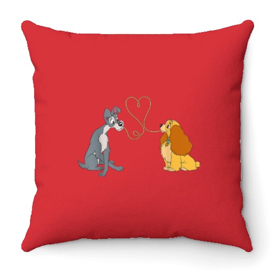 Disney Lady and The Tramp Bella Notte Throw Pillows