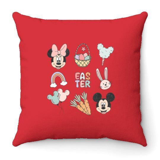 Disney Easter Throw Pillows, Mickey And Friends Easter Throw Pillows