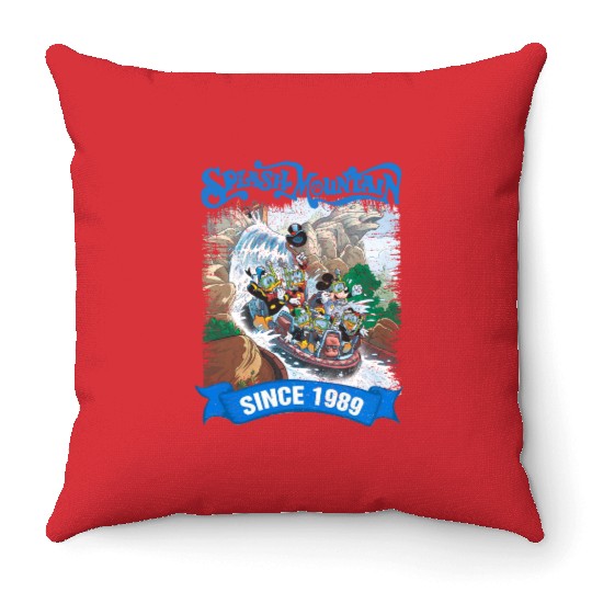 Disney Splash Mountain Vintage Throw Pillows, Splash Mountain Throw Pillows