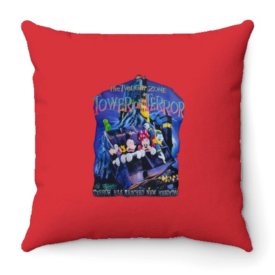 Disney The Twilight Zone Tower of Terror Throw Pillows, Twilight Zone Disneyworld Throw Pillows