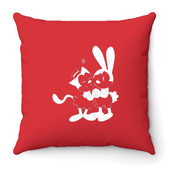 Disney Throw Pillows, Oswald the Lucky Rabbit, Oswald and Ortensia Throw Pillows