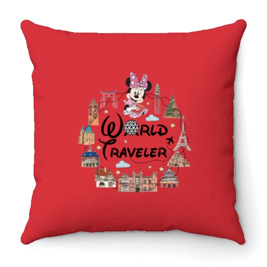Disney Epcot  Throw Pillows, Epcot Minnie Throw Pillows