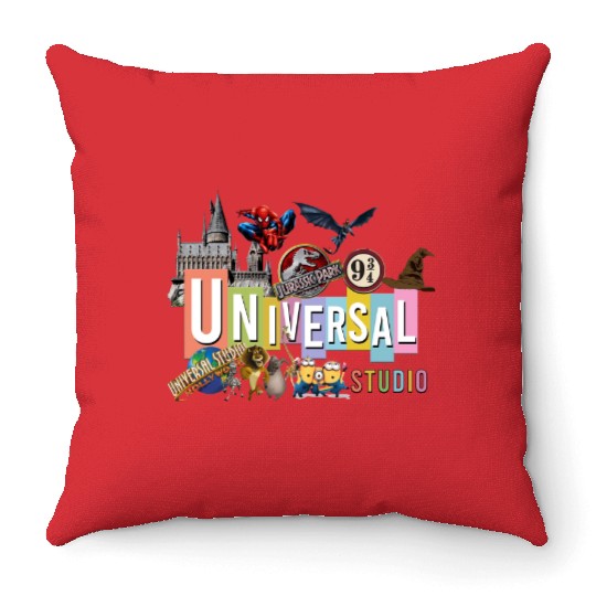 Universal Studios Throw Pillows, Universal Studios Family Throw Pillows, Disney Universal Throw Pillows