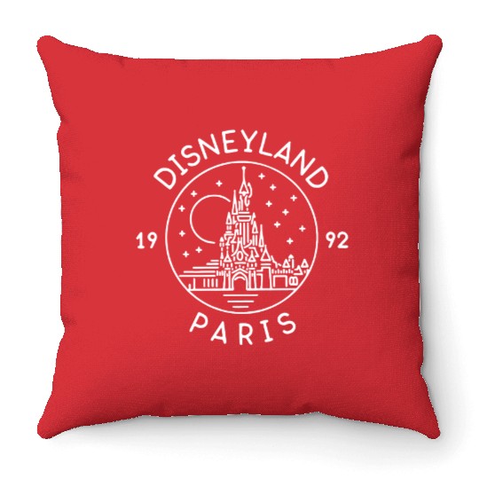 Disneyland Paris Throw Pillows