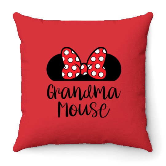Grandma Minnie Mouse Throw Pillows - Disney Trip Throw Pillows - Cute Minnie Throw Pillows