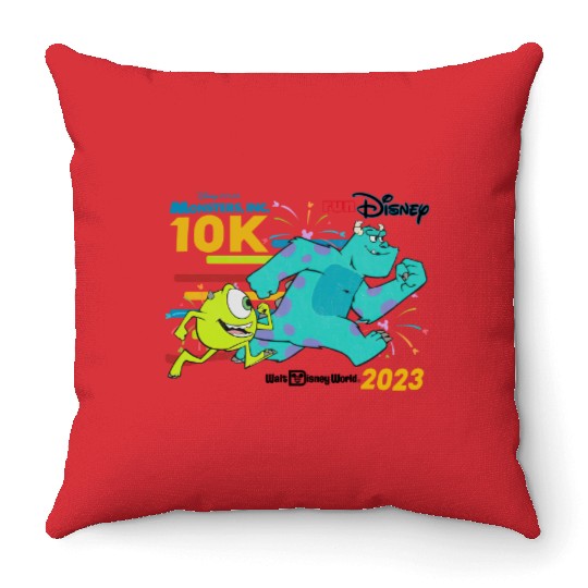 Monsters University Throw Pillows, Run Disney Throw Pillows, Rundisney Throw Pillows