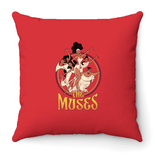 Retro 90s Disney Diva The Muses Hercules Throw Pillows
