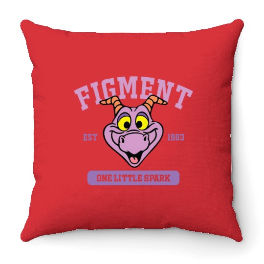 Disney Figment Throw Pillows, Epcot Figment Throw Pillows