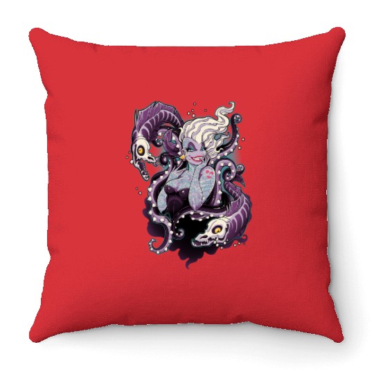 Disney Ursula Haters Gonna Hate Disney Comfort Colors Throw Pillows