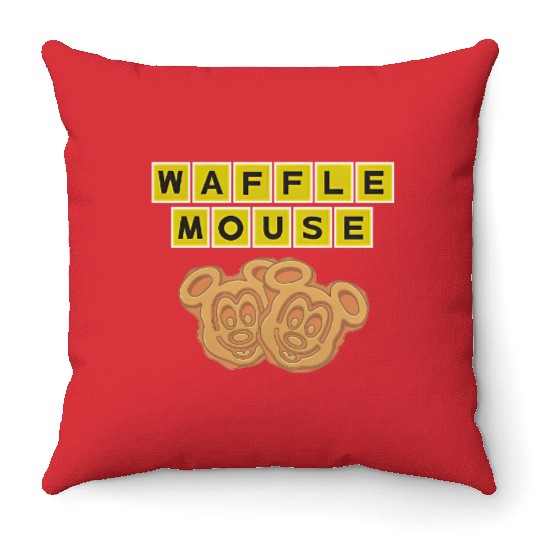 Mickey Waffle Throw Pillows, Funny Disney Throw Pillows, Mickey Waffles, Disney Throw Pillows
