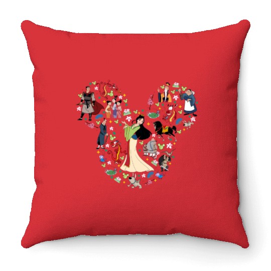 Disney Princess Mulan Throw Pillows
