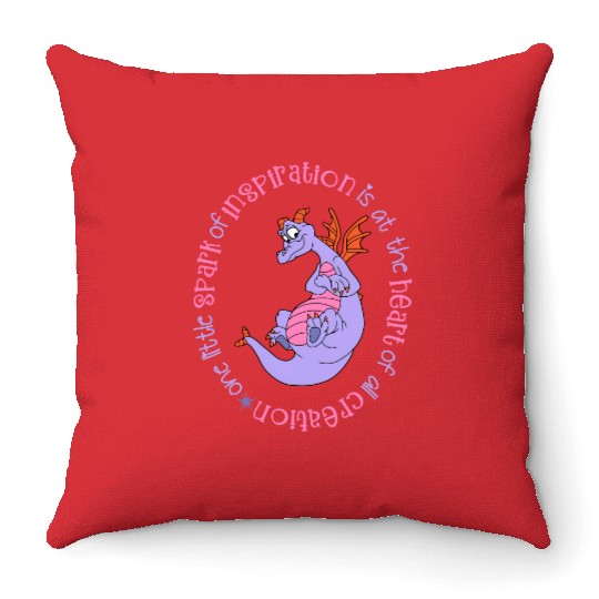 Figment Throw Pillows, Cute Colorful Disney Throw Pillows, Disney Throw Pillows, Disney World Throw Pillows