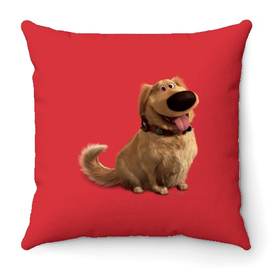 Dug the Dog from Disney Pixar UP - smiling Throw Pillows