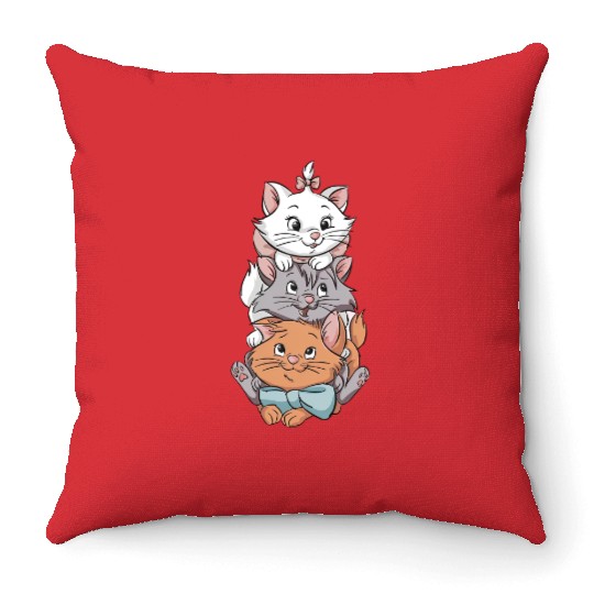 Disney The Aristocats Cats Throw Pillows, Marie Aristocats Throw Pillows, Magic Kingdom