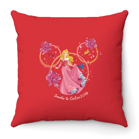 Aurora Throw Pillows, Sleeping Beauty Throw Pillows, Disney Princess Throw Pillows