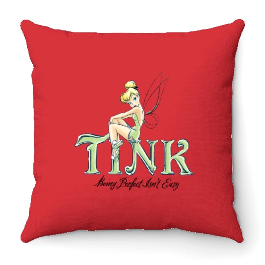 Vintage Disney Tinker Bell Comfort Colors Throw Pillows, Disneyworld Throw Pillows