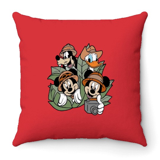 Mickey & Friends Animal Kingdom Throw Pillows, Disney Throw Pillows