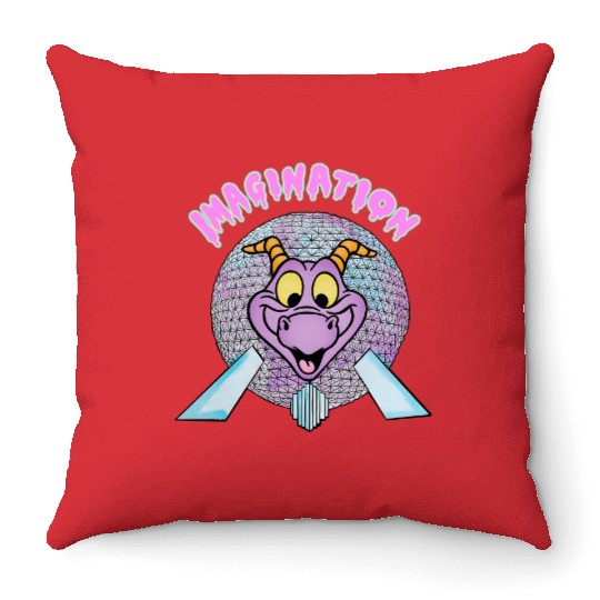 IMAGINATION - Figment Throw Pillows, Disney Figment Throw Pillows