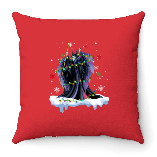 Disney Villains Maleficent Chirstmas Light Throw Pillows
