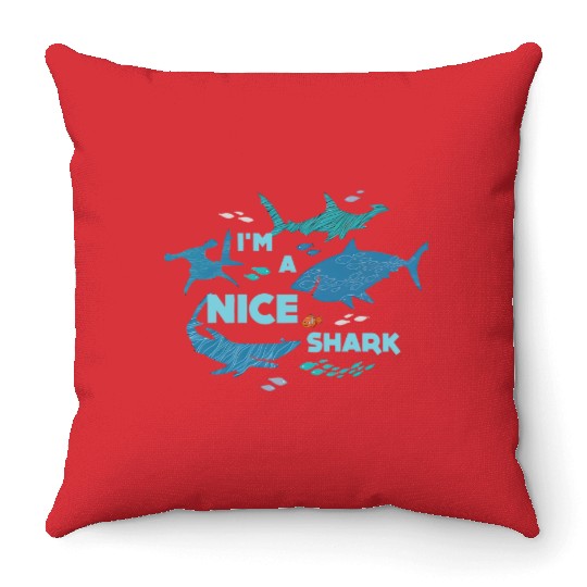 Nemo Shark Throw Pillows, Bruce Nemo Throw Pillows, Nemo Throw Pillows, Finding Nemo Throw Pillows, Disneyland Throw Pillows