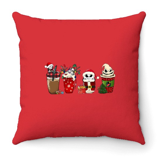 Disney The Nightmare Before Christmas, Christmas Coffee Throw Pillows