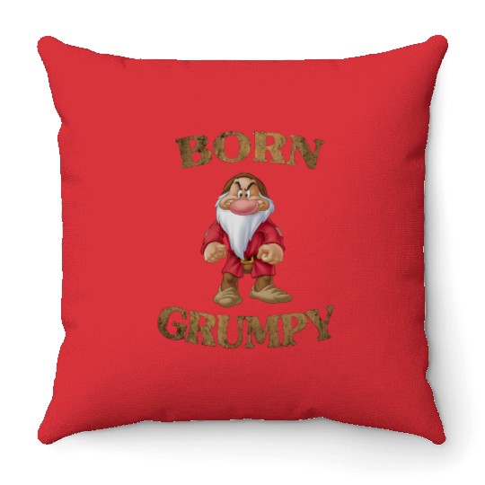 Disney Snow White & The Seven Dwarfs Born Grumpy Retro Throw Pillows