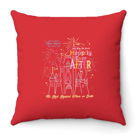 Happily Ever After Comeback Tour Disneyworld Throw Pillows, Magic Kingdom Throw Pillows