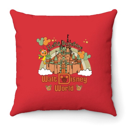Orange Bird Tank, Disney Epcot Flower Tank, Orange Bird Throw Pillows