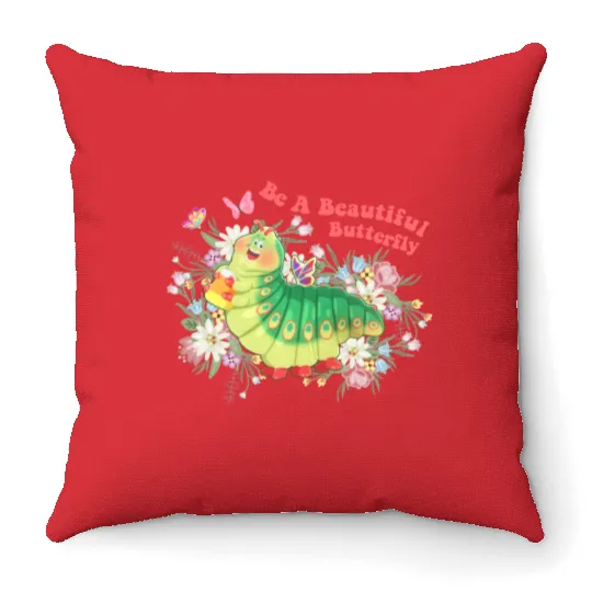 Be A Beautiful Butterfly Heimlich Throw Pillows, Let the magic Blossom Disney Epcot