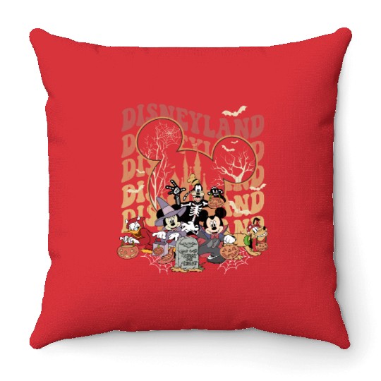 Vintage DisneyLand Halloween Throw Pillows