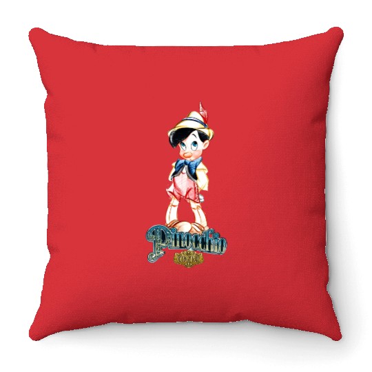 Disney Pinocchio Vintage Portrait Throw Pillows
