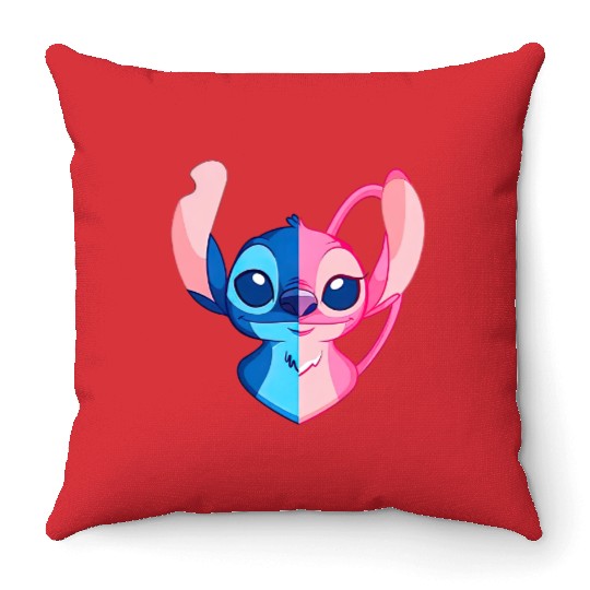 Stitch  Throw Pillows, Disney Stitch and Angel Throw Pillows, Lilo and Stitch Throw Pillows