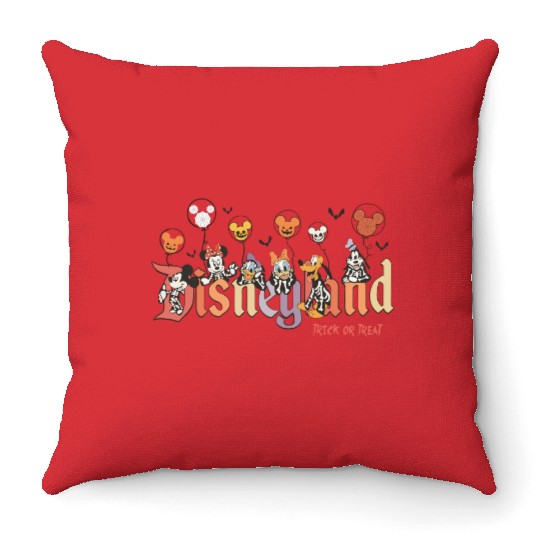 Vintage Disneyland Halloween Throw Pillows, Disney Halloween Throw Pillows